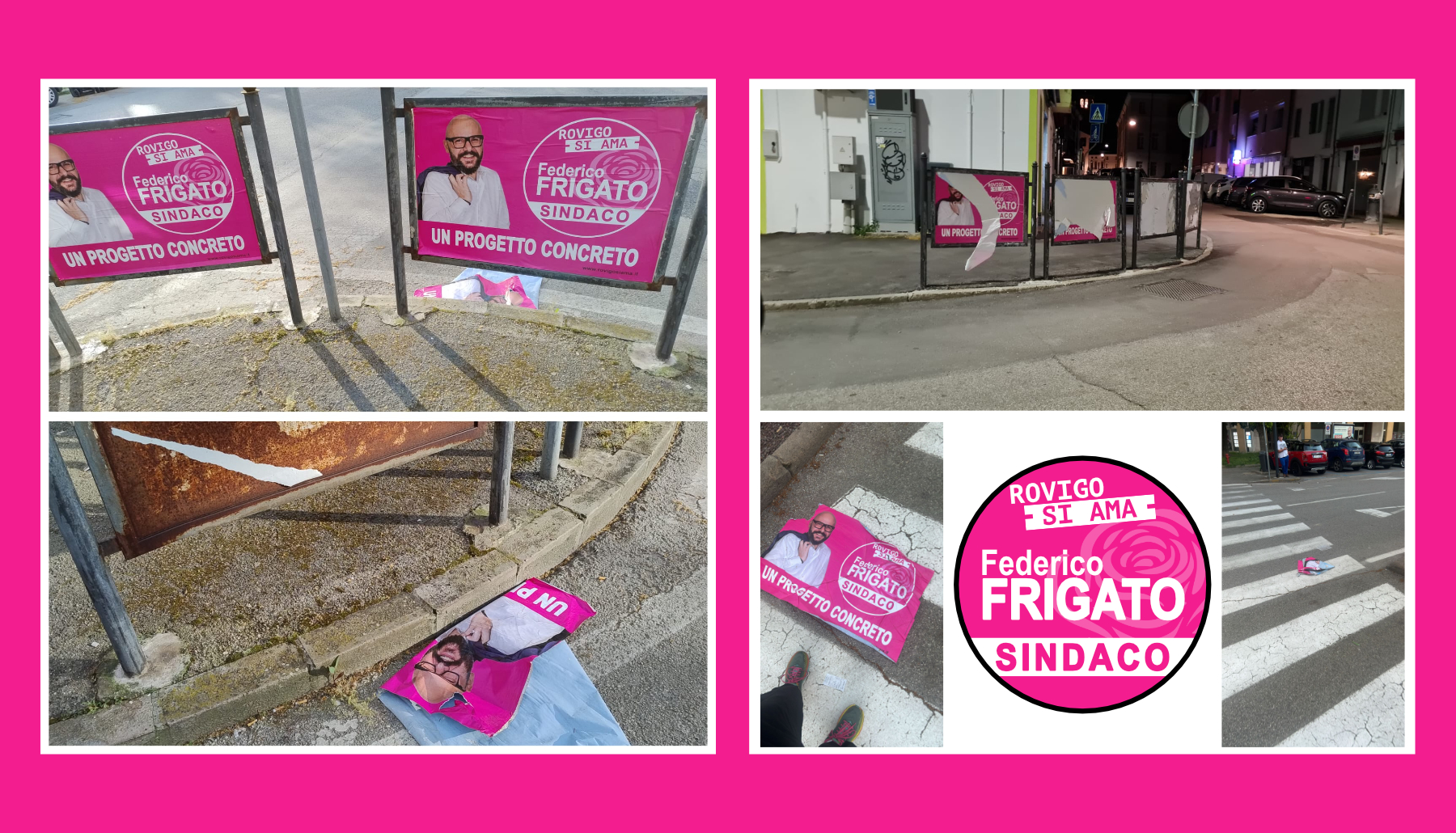 Altri vandalismi contro di noi: è una azione sistematica