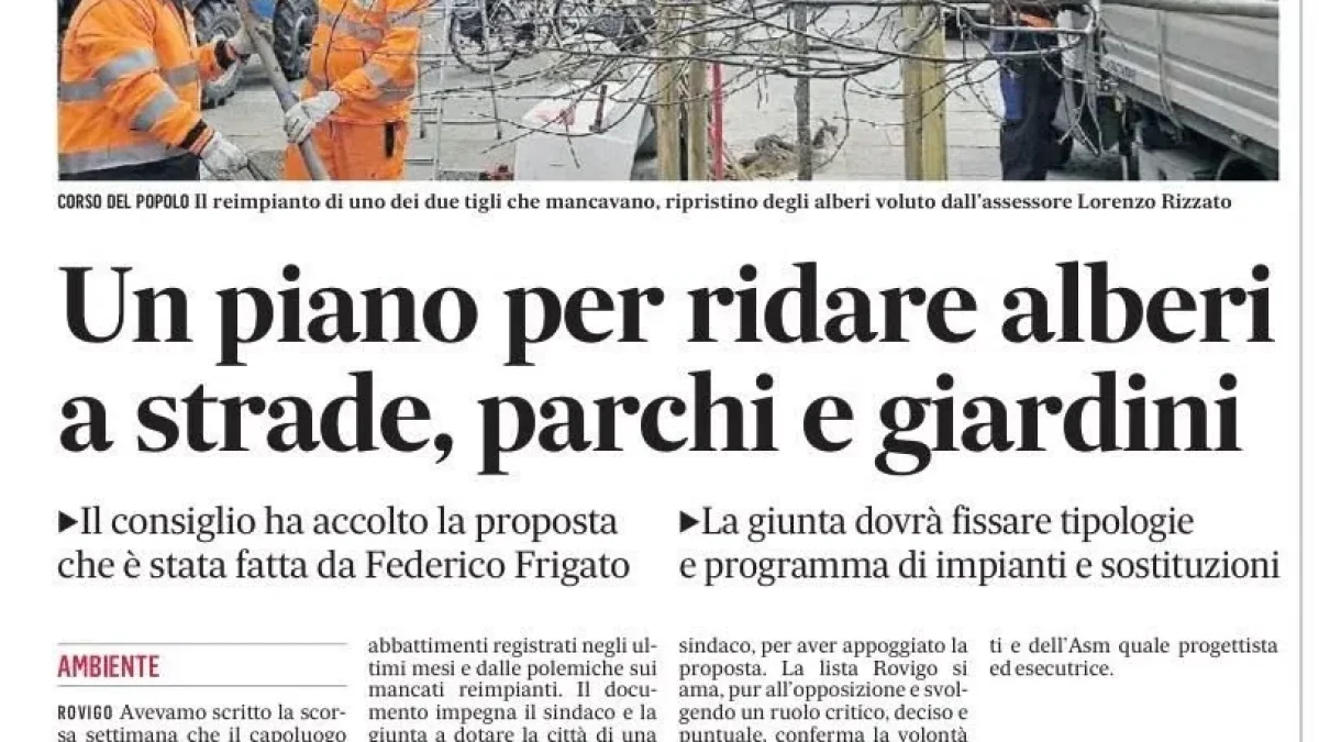 APPROVATA LA NOSTRA PROPOSTA!